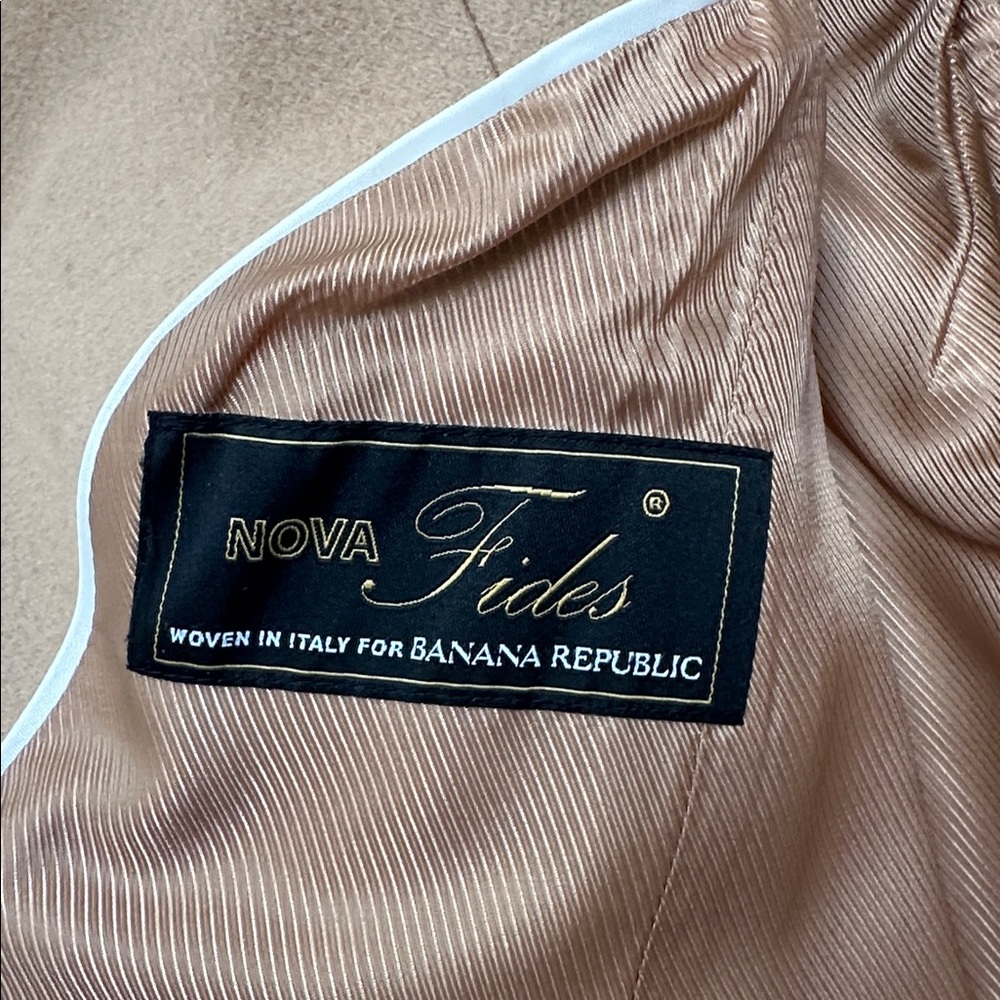 Banana Republic Tan Wool-Blend Single-Button Trench Coat - Picture 3 of 12
